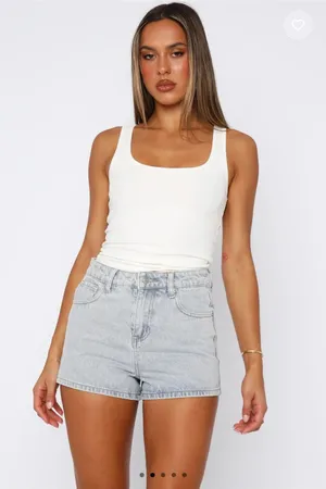 White Fox Boutique Denim Shorts thumbnail 1