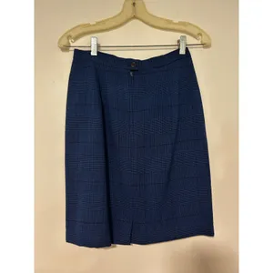 Christian Dior The Suit Vintage Blue Glen Plaid Skirt Set Double Breasted Size 8 thumbnail 8