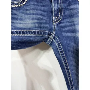 Miss Me Jeans MP7273T Mid Rise Straight Leg Women's 27 x 31 Inseam Western Y2K thumbnail 9