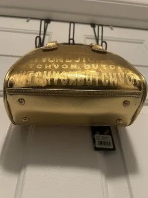 Von Dutch Metallic Gold Bowling Bag VDBB-1004GLD thumbnail 6