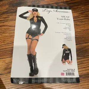 NEW Leg Avenue Swat Team Babe Halloween Costume Size Medium thumbnail 6