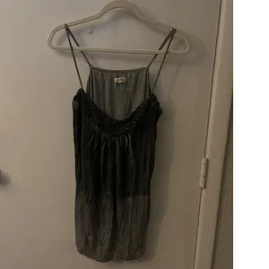 Silence + Noise Sequin Sweetheart Neckline Tank Top L Flaws Rocker Coquette Girl thumbnail 3