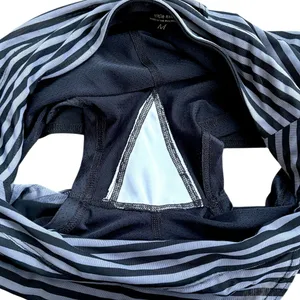 Like New Title Nine Black Grey Striped Skort Size Medium thumbnail 5