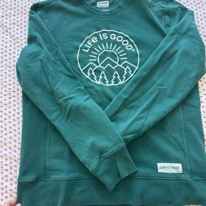 Life Is Good Forest Green Crewneck Sweater thumbnail 1