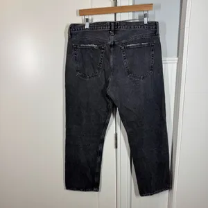 Agolde Wyman Low Rise Vintage Straight‎ Jeans in Paradox black wash size 31 thumbnail 6