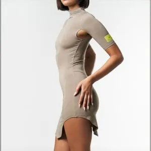 Secondleft NWT S1 Cut Out Dress Short Black Mock Neck Streetwear Size Medium thumbnail 3