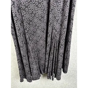 Vintage George Skirt Aline Womens Large Stretch Black Knee Length‎ Pul On thumbnail 10