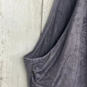 Studio Y Gray Sleeveless Tunic Beaded Sequin Top XL Y2K Clubwear Slinky Longline thumbnail 3