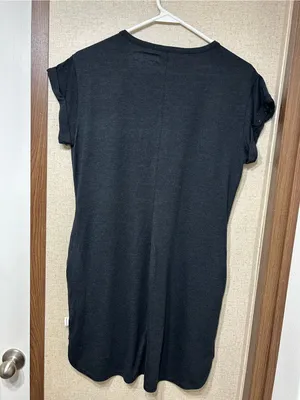 Magellan Outdoors Black Short Sleeve Crewneck Pocket Tee shirt dress thumbnail 3
