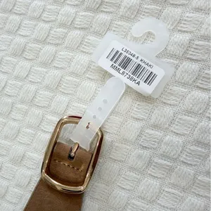 Source Unknown NEW Wide Vegan Leather Belt with Colorful and Metallic Studs Tan Khaki thumbnail 4