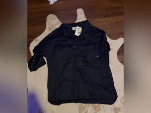 Nwt Navy Willow Blouse Tuckernuck 170$ fall classy preppy casual thumbnail 5