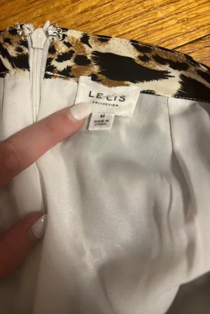 Le lis Cheetah Print Ruffle Skirt thumbnail 6