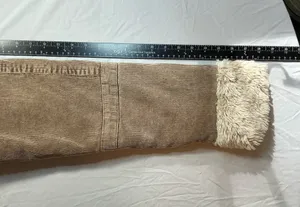 Big Chill Vintage Brown Corduroy Sherpa Collar Jacket Size L thumbnail 7