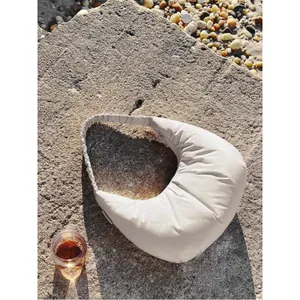 Dagne Dover Rider Crescent Puff Shoulder Bag in Moonbeam Cream Purse thumbnail 2