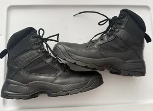 5.11 Tactical Women's ATAC 2.0 6" Side Zip Black Leather Quarter Boot Size 8.5 thumbnail 1