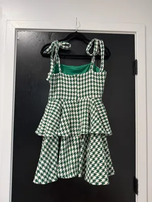 fab'rik Green pattern mini dress thumbnail 2