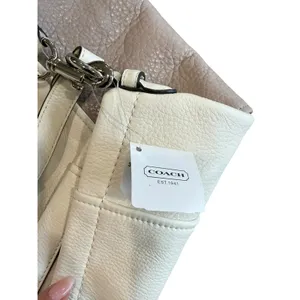 Coach Park Colorblock Leather Hobo Shoulder Bag Parchment Putty F31304 Silver thumbnail 5