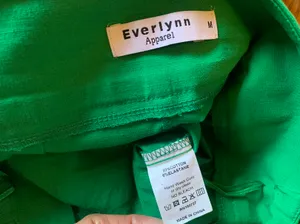 High waist Belted pants and top matching set green size M thumbnail 9