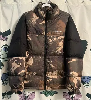 SheIn NWOT Humorology camo puffer jacket thumbnail 1