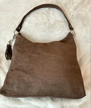 NWOT Bella Russo Faux Suede Slouch Bag 16x12x3.5 thumbnail 5
