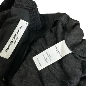 NEW AMANDA UPRICHARD Taylor Skort Romper, Black, Medium thumbnail 10