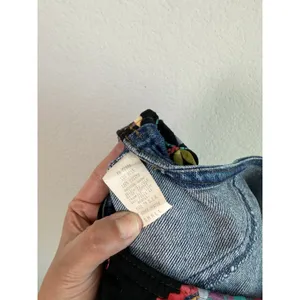 Vintage Hairston Roberson ROPA Denim‎ Vest Women's Small Floral Embroidery USA thumbnail 9