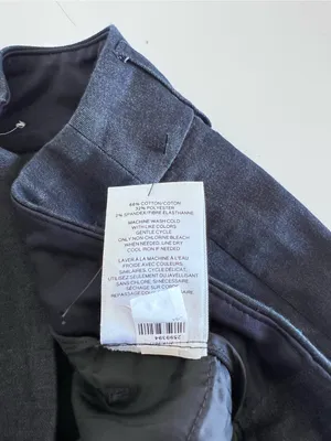 Express Women's Editor Slim Flare Low Rise Stretch Dark Indigo Trousers thumbnail 9