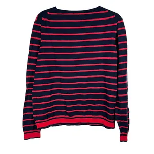 J Crew Mercantile Women's Sweater Navy Blue/Red Striped - Size XL thumbnail 2