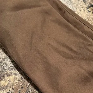 Y2K Brown Maxi Slip Dress 90s Prom Minimalist Neutral Indie Sleaze Silky Size XL thumbnail 4