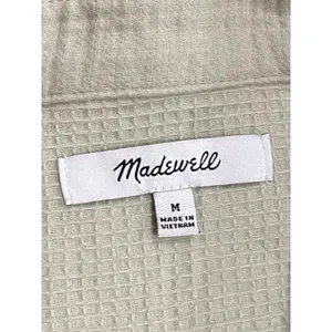 Madewell Waffleback Branner Shirt Jacket Textured Waffle Light Green Size Medium thumbnail 3