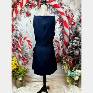 Lulu's Chic Ease Sleeveless Apron Mini Dress Navy Blue XL thumbnail 16
