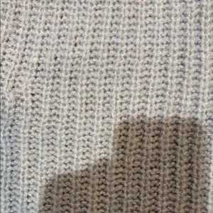 Garage Blue/Grey Cropped Half-Zip Sweater thumbnail 3