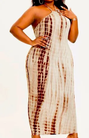 Tie Dye halter dress Brown Size 18 thumbnail 1