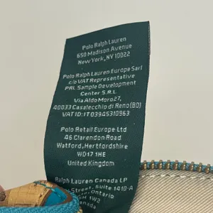 Lauren Ralph Lauren Teal Cork Cosmetic Bag Makeup Pouch Zippered‎ Organizer thumbnail 10