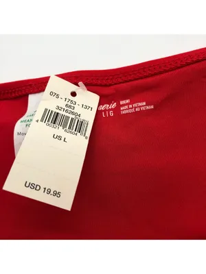 Aerie Bikini Bottom Brief Red L thumbnail 3