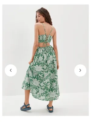 American Eagle Sunset Smocked Sundress thumbnail 2