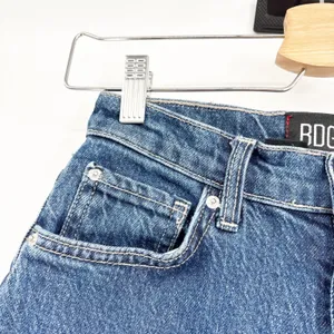 Urban Outfitters BDG Womens A-Wide High Rise Raw Hem‎ Wide Barrel Leg Blue Denim Jeans Size 24 thumbnail 3