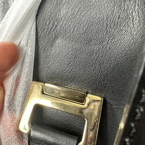 Jimmy Choo Satchel Bag Womens Large Black Leather Top Handle Work Purse Italy thumbnail 15