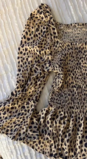 Cheetah Print Crop Long Sleeve thumbnail 1