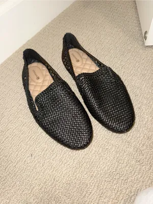 BIRDIES The Starling Loafers in Black Woven Mesh Vegan Leather size 9.5 thumbnail 8