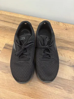 Skechers Go Walk Black Lace-Up Sneaker Shoes Black Women’s thumbnail 4