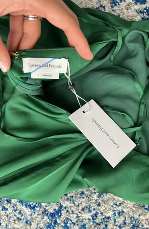 Lovers and Friends Dani Mini Dress in Emerald thumbnail 9
