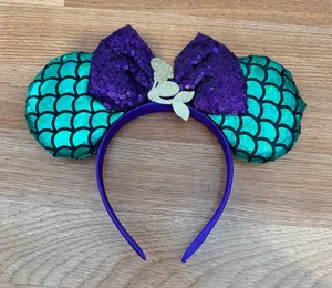 Mermaid Mickey Mouse Ears Headband Multiple thumbnail 1