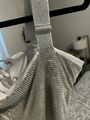 Rhinestone Crop Top thumbnail 3