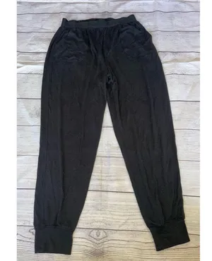 Victoria’s Secret Black Knit Pajama Pants thumbnail 3