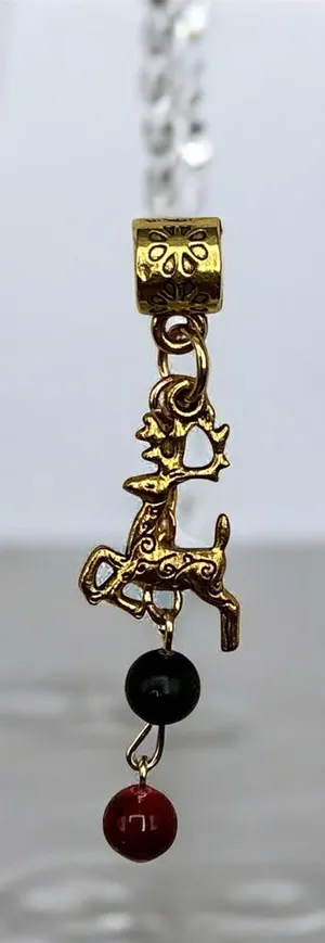 Artisan Deer Gold Tone Pendant  thumbnail 1