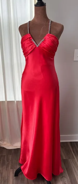 90s Vintage Cache Formal Dress 6 Rhinestone Old Hollywood Glam Homecoming Y2K thumbnail 1