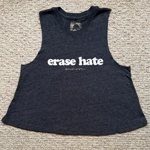SPIRITUAL GANGSTER Erase Hate Crop Tank Top Size Small thumbnail 4