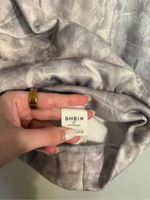 SHEIN Light Gray Camo Hoodie thumbnail 3