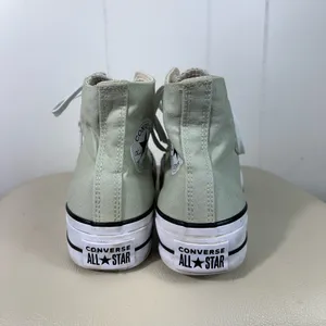 Converse Women's Light Green High Top Lace Up Canvas Sneakers 7.5 Casual Summer thumbnail 6
